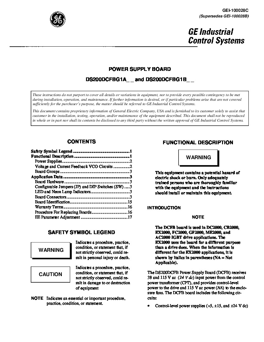 First Page Image of DS200DCFBG1A Application Data and Info.pdf